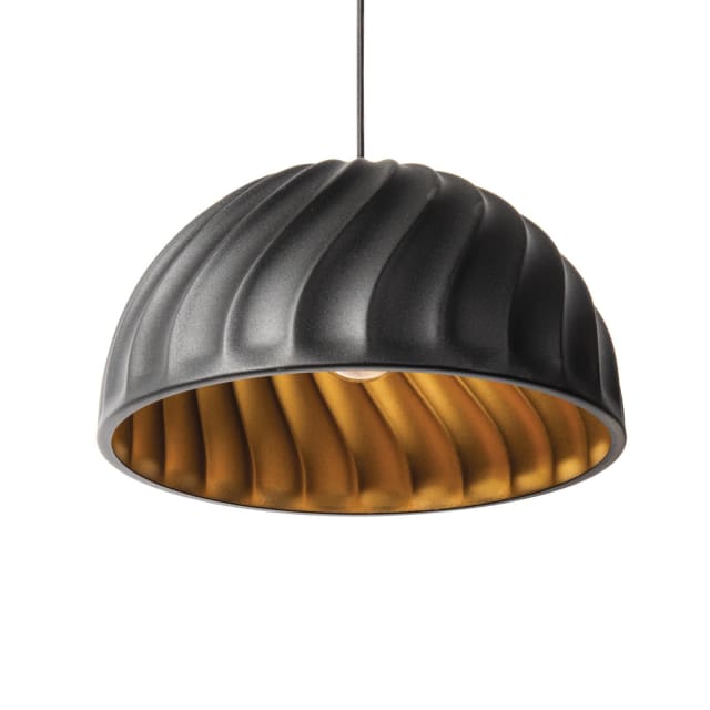 PSM LIGHTING - Cake noir-blanc int./noir suspension-avec 1 PSM LIGHTING - Cake noir-blanc int./noir suspension-avec 1