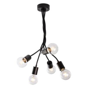 PSM LIGHTING - FLEX suspension - orientable - avec tube flexible noir texture - 1472.5.2M
