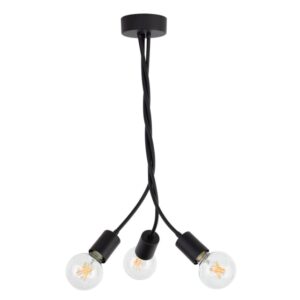PSM LIGHTING - FLEX suspension - rond - orientable - avec tube flexible blanc texture - 1472.3.1M