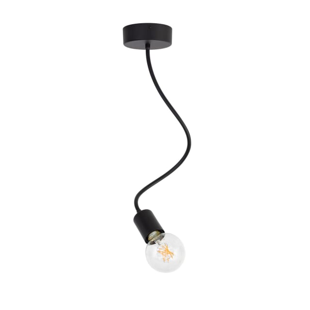 PSM LIGHTING - FLEX suspension - rond - orientable - avec tube flexible noir texture - 1472.1.2M PSM LIGHTING - FLEX suspension - rond - orientable - avec tube flexible noir texture - 1472.1.2M