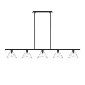 PSM LIGHTING - ICONIC suspension avec rotule - tige raccourcissable noir texture / smokey grey - 4607.J.E27.SH.2M.SG