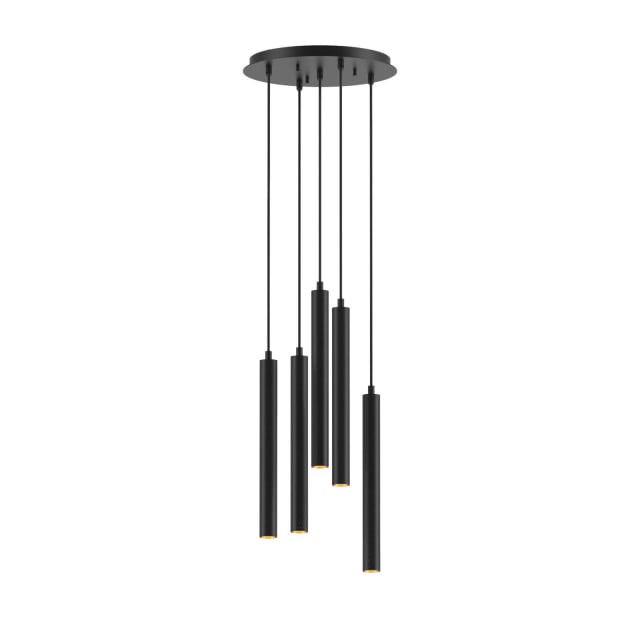 PSM LIGHTING - Jacob noir-or/noir suspension-avec 5x Jacob sur base Rondobox-avec driver - 1925.5.216.TX2.WW PSM LIGHTING - Jacob noir-or/noir suspension-avec 5x Jacob sur base Rondobox-avec driver - 1925.5.216.TX2.WW