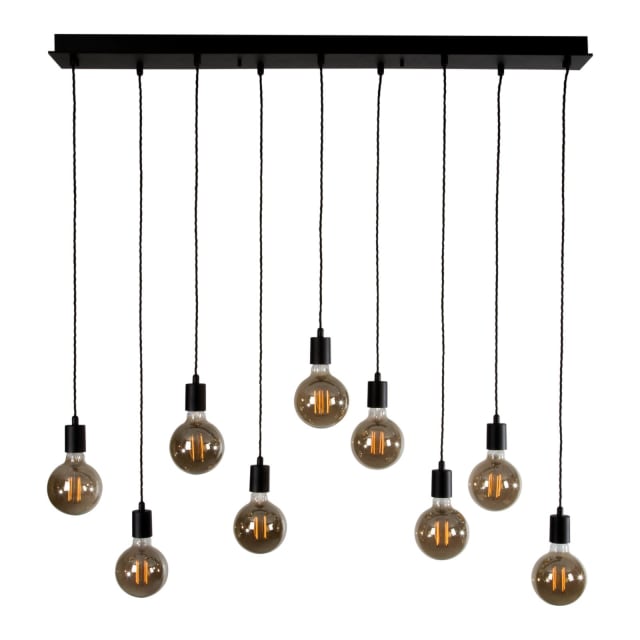 PSM LIGHTING - MAESTRO texture noir / noir suspension-Base 1200mm-avec 9x câble 1m - 5067.9.2M.TXW2 PSM LIGHTING - MAESTRO texture noir / noir suspension-Base 1200mm-avec 9x câble 1m - 5067.9.2M.TXW2