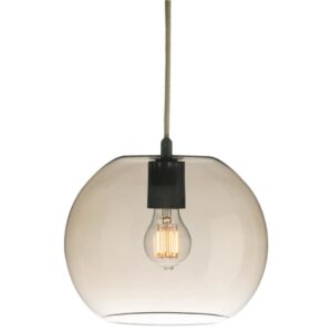 PSM LIGHTING - MOBY BRONZ-suspension suspension-avec 2m de câble textile et arrêt de câble - 5093.C.E27.53.BZ.TXJ