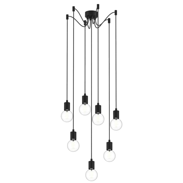PSM LIGHTING - Maestro blanc mat texture/blanc suspension-avec 7x câble textile 2m et 6x sup - 5147.7.1M.TX1 PSM LIGHTING - Maestro blanc mat texture/blanc suspension-avec 7x câble textile 2m et 6x sup - 5147.7.1M.TX1