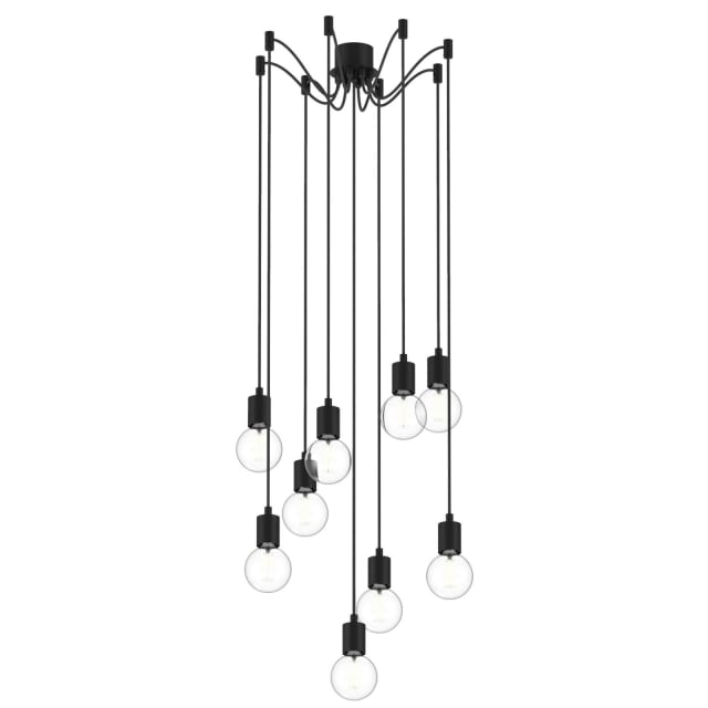 PSM LIGHTING - Maestro blanc mat texture/torsadé blanc suspension-avec 9x câble textile 2m e - 5149.9.1M.TXW1 PSM LIGHTING - Maestro blanc mat texture/torsadé blanc suspension-avec 9x câble textile 2m e - 5149.9.1M.TXW1
