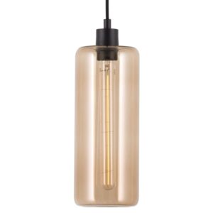 PSM LIGHTING - Manon bronze/alu gris/alu satiné suspension-rond-avec 2m de câble textile e - 5122.P.14.BZ.TX11