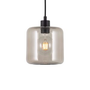 PSM LIGHTING - Manon steel/dorée/laiton satin suspension-rond-avec 2m de câble textile et - 5123.N.16.ST.TX4