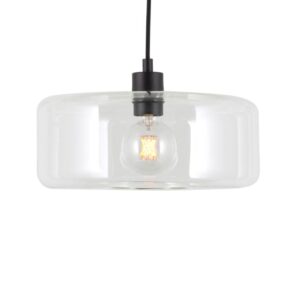 PSM LIGHTING - Manon transparent/whisky/rosé suspension-rond-avec 2m de câble textile et a - 5115.Q.28.TR.TX8