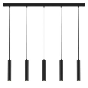PSM LIGHTING - Mero blanc mat texture/blanc suspension-rond-avec 5x Mero sur base Juba - 1908.5.1M.TX1.WW