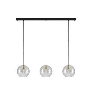 PSM LIGHTING - Moby noir-or/transparent/noir suspension-avec 3x Moby Ø250-1