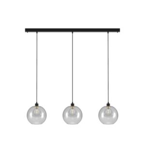 PSM LIGHTING - Moby noir-or/transparent/noir suspension-avec 3x Moby Ø250-1