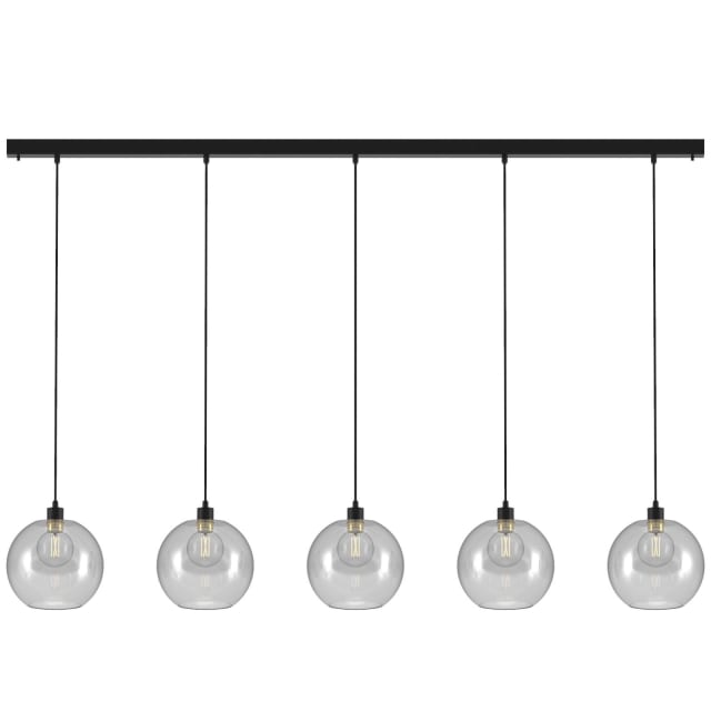 PSM LIGHTING - Moby noir-or/transparent/noir suspension-avec 5x Moby Ø250-1 PSM LIGHTING - Moby noir-or/transparent/noir suspension-avec 5x Moby Ø250-1