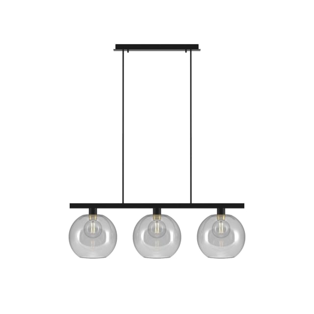 PSM LIGHTING - Moby noir texture/smokey grey suspension avec rotule-tige raccourcissable-3x - 5156.3B.E27.2M.SG PSM LIGHTING - Moby noir texture/smokey grey suspension avec rotule-tige raccourcissable-3x - 5156.3B.E27.2M.SG