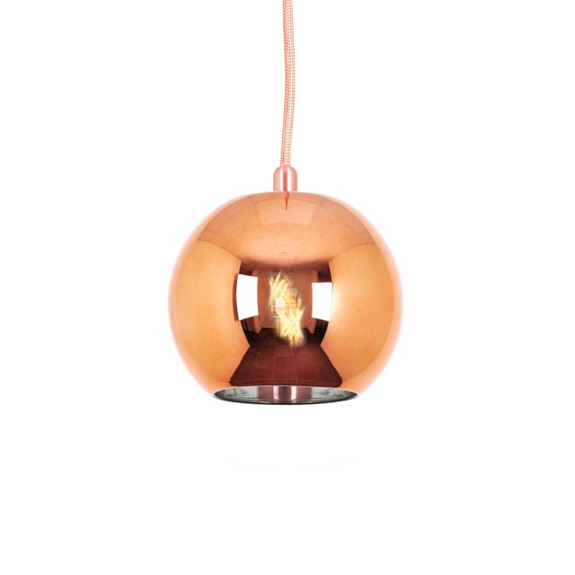 PSM LIGHTING - Moby red copper coat/cuivre rouge/rosé suspension-avec 2m de câble textile et - 4999.A.E27.28.RKC.TXRK PSM LIGHTING - Moby red copper coat/cuivre rouge/rosé suspension-avec 2m de câble textile et - 4999.A.E27.28.RKC.TXRK