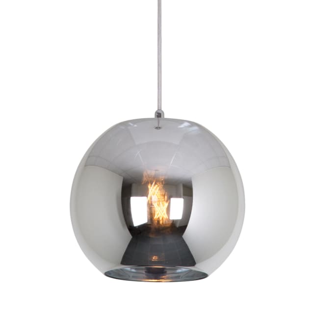 PSM LIGHTING - Moby silver coat/gris souris/alu satiné suspension-avec 2m de câble textile e - 4975.C.E27.14.SC.TX7 PSM LIGHTING - Moby silver coat/gris souris/alu satiné suspension-avec 2m de câble textile e - 4975.C.E27.14.SC.TX7