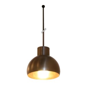 PSM LIGHTING - OLIVIA suspension avec rotule - tige raccourcissable laiton satin - 1807.B3.E27.16