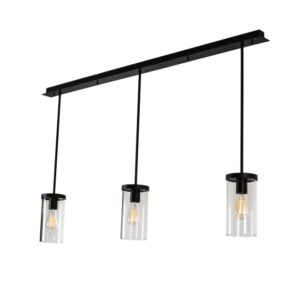 PSM LIGHTING - POLINA suspension avec rotule - tige raccourcissable - verre H250 brun texture - 5072.33MX