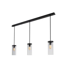 PSM LIGHTING - POLINA suspension avec rotule - tige raccourcissable - verre H320 blanc texture - 5070.31MX