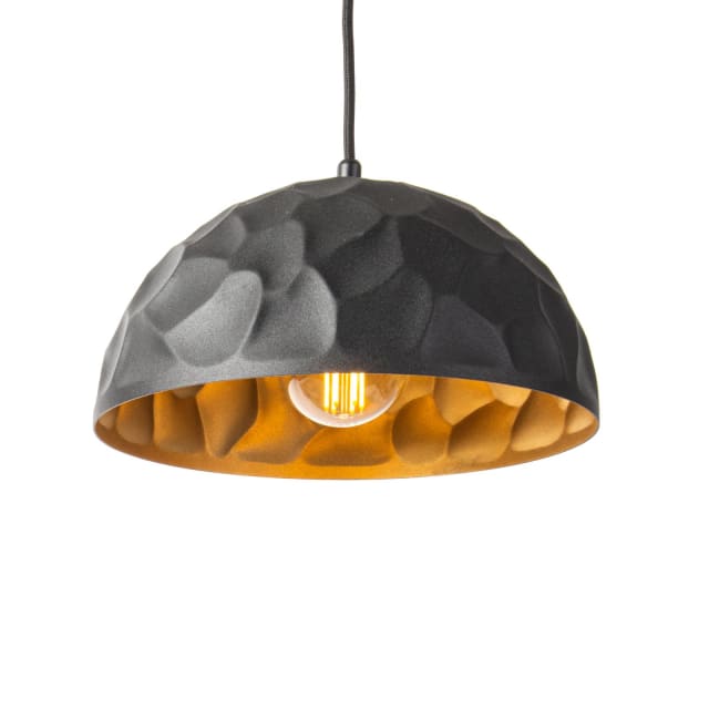 PSM LIGHTING - Rocky noir texture/noir suspension-avec 1 PSM LIGHTING - Rocky noir texture/noir suspension-avec 1