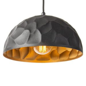 PSM LIGHTING - Rocky noir texture/noir suspension-avec 1
