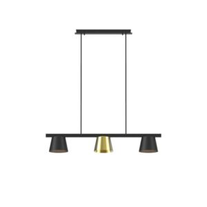PSM LIGHTING - SHAKE suspension avec rotule - tige raccourcissable - down blanc - or - 5580.LED.116.WW