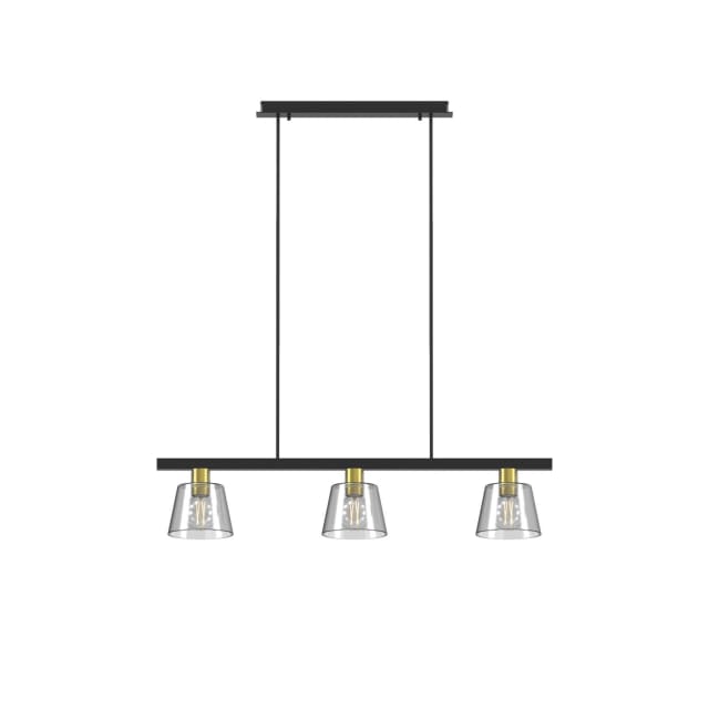 PSM LIGHTING - SHAKE suspension avec rotule - tige raccourcissable - down noir - or / steel - 5582.E27.216.ST PSM LIGHTING - SHAKE suspension avec rotule - tige raccourcissable - down noir - or / steel - 5582.E27.216.ST