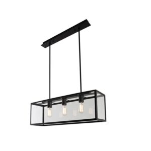 PSM LIGHTING - TAVOLO suspension ouvert noir suspension avec rotule-tige raccourcissable-av - 5101.3.XLO.32X