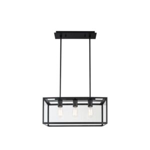 PSM LIGHTING - TAVOLO suspension ouvert noir suspension avec rotule-tige raccourcissable-av - 5101.3X.XLO.32X