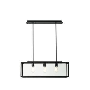 PSM LIGHTING - TAVOLO suspension ouvert noir suspension avec rotule-tige raccourcissable-av - 5104.3.SO.32X