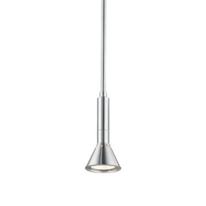 PSM LIGHTING - TUBA suspension avec rotule - tige raccourcissable - sans transfo gris métal - 4003.B3.11