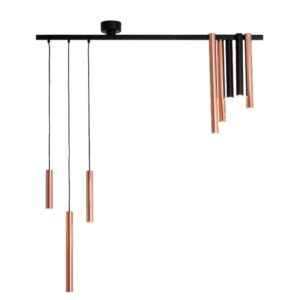 PSM LIGHTING - hanglamp-richtbaar-down-draaibare arm-zonder LED driver mix rk - zwart/zwart - 2477.MIX28.KX2.WW