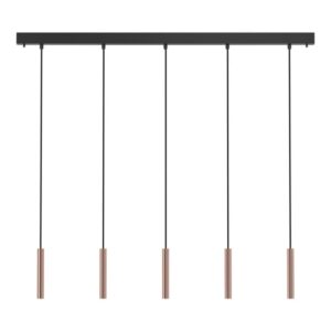 PSM LIGHTING - hanglamp - vast - met basis Juba - met LED driver brons - zwart / zwart - 2429.132.KX2.WW