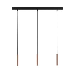 PSM LIGHTING - hanglamp - vast - met basis Juba - met LED driver donker brons - zwart / zwart - 2428.233.KX2.WW