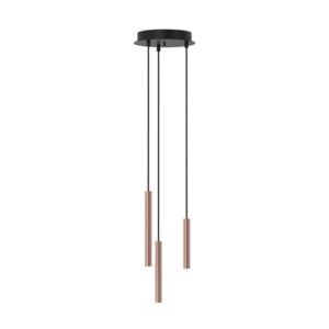 PSM LIGHTING - hanglamp - vast - met basis Rondobox - met LED driver donker brons - zwart/zwart - 2423.233.KX2.WW