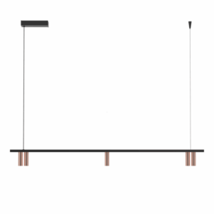 PSM LIGHTING - hanglamp - vast - voeding asymmetrisch - met LED driver brons - zwart - 2497.1200.5.132.WW