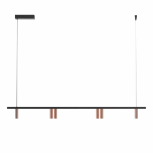 PSM LIGHTING - hanglamp - vast - voeding asymmetrisch - met LED driver goud - zwart - 2497.1200.6B.162.NW