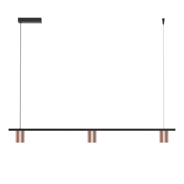 PSM LIGHTING - hanglamp - vast - voeding asymmetrisch - met LED driver roodkoper blink - zwart - 2497.1200.6A.562.WW PSM LIGHTING - hanglamp - vast - voeding asymmetrisch - met LED driver roodkoper blink - zwart - 2497.1200.6A.562.WW