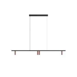 PSM LIGHTING - hanglamp - vast - voeding centraal - met LED driver alu - zwart - 2498.1200.4.142.NW