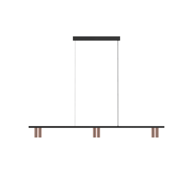 PSM LIGHTING - hanglamp - vast - voeding centraal - met LED driver alu - zwart - 2498.1200.6A.142.NW PSM LIGHTING - hanglamp - vast - voeding centraal - met LED driver alu - zwart - 2498.1200.6A.142.NW