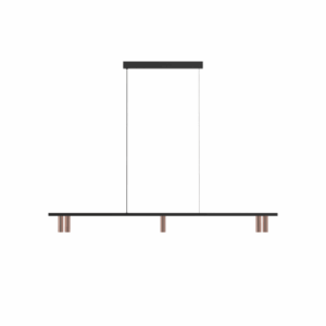 PSM LIGHTING - hanglamp - vast - voeding centraal - met LED driver blinkend goud - zwart - 2498.1200.5.42.NW