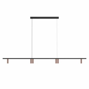 PSM LIGHTING - hanglamp - vast - voeding centraal - met LED driver brons - zwart - 2498.1600.6B.132.NW