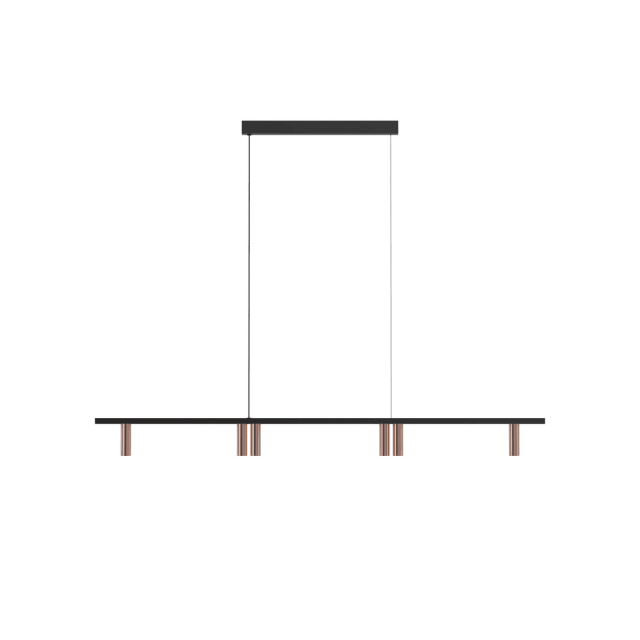 PSM LIGHTING - hanglamp - vast - voeding centraal - met LED driver goud - zwart - 2498.1200.6B.162.NW PSM LIGHTING - hanglamp - vast - voeding centraal - met LED driver goud - zwart - 2498.1200.6B.162.NW