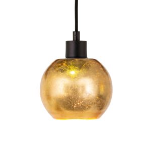 PSM LIGHTING - suspension-avec 2m de câble textile et arrêt de câble à la douille - 4070.A.E27.SH.16.GL.TX42