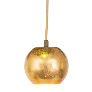 PSM LIGHTING - suspension-avec 2m de câble textile et arrêt de câble à la douille - 4103.A.E27.16.GL.TX42