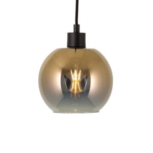 PSM LIGHTING - suspension-avec 2m de câble textile et arrêt de câble à la douille - 4951.B.E27.SH.2M.GD.TX2