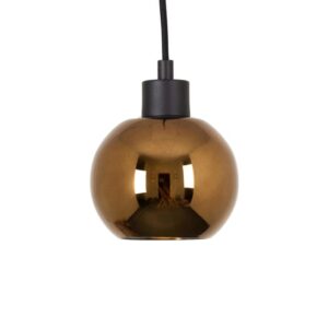 PSM LIGHTING - suspension-avec 2m de câble textile et arrêt de câble à la douille - 4967.A.E27.SH.2M.BRC.TX2
