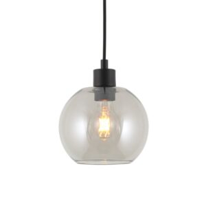 PSM LIGHTING - suspension-avec 2m de câble textile et arrêt de câble à la douille - 4988.B.E27.SH.44.ST.TX44