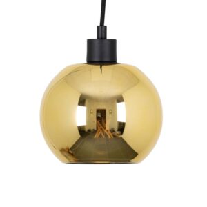 PSM LIGHTING - suspension-avec 2m de câble textile et arrêt de câble à la douille - 4989.B.E27.SH.2M.GC.TX2