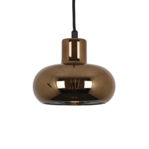 PSM LIGHTING - suspension - avec 2m de câble textile et arrêt de câble à la douille bronze / b - 4039.S.E27.13.BRC.TX33